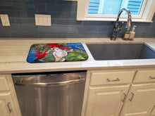 Load image into Gallery viewer, Menage-a-trois Parrots Dish Drying Mat – Absorbent, Artistic Kitchen Essentials JMK1018DDM
