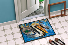 Load image into Gallery viewer, Pelican Dressed as a Reindeer Doormat - 24x36 Decorative Floor Mat – Indoor/Outdoor Rug with Artistic Flair JMK1020JMAT