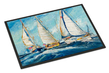 Load image into Gallery viewer, Roll me over Sailboats Doormat - 24x36 Decorative Floor Mat – Indoor/Outdoor Rug with Artistic Flair JMK1027JMAT