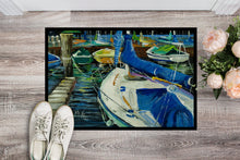 Load image into Gallery viewer, Night on the Docks Sailboat Doormat - 24x36 Decorative Floor Mat – Indoor/Outdoor Rug with Artistic Flair JMK1031JMAT