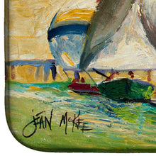 Load image into Gallery viewer, Bimini Sails Sailboat Dish Drying Mat – Absorbent, Artistic Kitchen Essentials JMK1033DDM