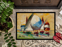 Load image into Gallery viewer, Bimini Sails Sailboat Doormat - 24x36 Decorative Floor Mat – Indoor/Outdoor Rug with Artistic Flair JMK1033JMAT