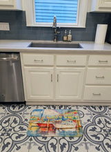 Load image into Gallery viewer, Three Boats Sailboats Machine Washable Memory Foam Mat JMK1034RUG