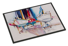 Load image into Gallery viewer, Sailboats in Dry Dock Doormat - 24x36 Decorative Floor Mat – Indoor/Outdoor Rug with Artistic Flair JMK1039JMAT