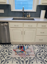 Load image into Gallery viewer, Sailboats in Dry Dock Machine Washable Memory Foam Mat JMK1039RUG