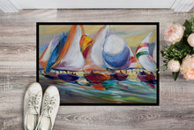 Load image into Gallery viewer, Sailboat Race in Dauphin Island Doormat - 24x36 Decorative Floor Mat – Indoor/Outdoor Rug with Artistic Flair JMK1040JMAT