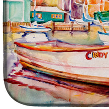 Load image into Gallery viewer, Sailboat Cindy Sue Dish Drying Mat – Absorbent, Artistic Kitchen Essentials JMK1041DDM