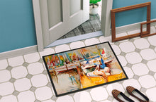 Load image into Gallery viewer, Sailboat  with Pelican Golden Days Doormat - 24x36 Decorative Floor Mat – Indoor/Outdoor Rug with Artistic Flair JMK1042JMAT