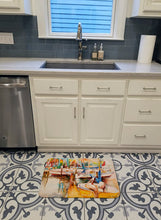 Load image into Gallery viewer, Sailboat  with Pelican Golden Days Machine Washable Memory Foam Mat JMK1042RUG