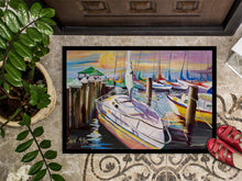 Load image into Gallery viewer, Sailboats at the Fairhope Yacht Club Docks Doormat - 24x36 Decorative Floor Mat – Indoor/Outdoor Rug with Artistic Flair