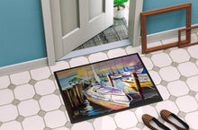 Load image into Gallery viewer, Sailboats at the Fairhope Yacht Club Docks Doormat - 24x36 Decorative Floor Mat – Indoor/Outdoor Rug with Artistic Flair