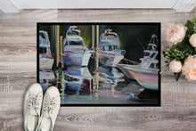 Load image into Gallery viewer, Deep Sea Fishing Boats Doormat - 24x36 Decorative Floor Mat – Indoor/Outdoor Rug with Artistic Flair JMK1048JMAT
