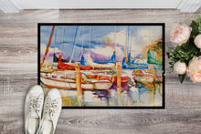 Load image into Gallery viewer, End Stall Sailboats Doormat - 24x36 Decorative Floor Mat – Indoor/Outdoor Rug with Artistic Flair JMK1049JMAT
