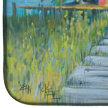 Load image into Gallery viewer, Deep Sea Fishing Boat at LuLu's Dish Drying Mat – Absorbent, Artistic Kitchen Essentials JMK1050DDM