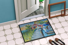 Load image into Gallery viewer, Deep Sea Fishing Boat at LuLu's Doormat - 24x36 Decorative Floor Mat – Indoor/Outdoor Rug with Artistic Flair JMK1050JMAT