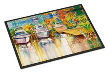 Load image into Gallery viewer, Blue Heron and Deep Sea Fishing Boats Doormat - 24x36 Decorative Floor Mat – Indoor/Outdoor Rug with Artistic Flair JMK1051JMAT