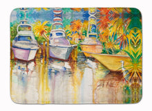 Load image into Gallery viewer, Blue Heron and Deep Sea Fishing Boats Machine Washable Memory Foam Mat JMK1051RUG