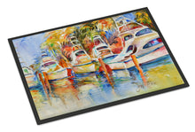 Load image into Gallery viewer, Deep Sea Fishing Boats at the Dock Doormat - 24x36 Decorative Floor Mat – Indoor/Outdoor Rug with Artistic Flair JMK1052JMAT