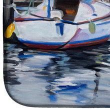 Load image into Gallery viewer, Sailboats Dish Drying Mat – Absorbent, Artistic Kitchen Essentials JMK1054DDM