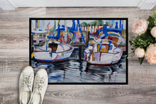 Load image into Gallery viewer, Sailboats Doormat - 24x36 Decorative Floor Mat – Indoor/Outdoor Rug with Artistic Flair JMK1054JMAT