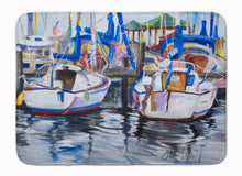 Load image into Gallery viewer, Sailboats Machine Washable Memory Foam Mat JMK1054RUG