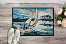 Load image into Gallery viewer, Sailboats on Lake Martin Doormat - 24x36 Decorative Floor Mat – Indoor/Outdoor Rug with Artistic Flair JMK1055JMAT