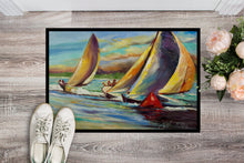 Load image into Gallery viewer, Knost Regatta Pass Christian Sailboats Doormat - 24x36 Decorative Floor Mat – Indoor/Outdoor Rug with Artistic Flair JMK1057JMAT