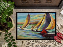Load image into Gallery viewer, Knost Regatta Pass Christian Sailboats Doormat - 24x36 Decorative Floor Mat – Indoor/Outdoor Rug with Artistic Flair JMK1057JMAT
