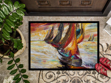 Load image into Gallery viewer, Red Sails Sailboat  Doormat - 24x36 Decorative Floor Mat – Indoor/Outdoor Rug with Artistic Flair JMK1062JMAT