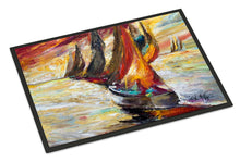 Load image into Gallery viewer, Red Sails Sailboat  Doormat - 24x36 Decorative Floor Mat – Indoor/Outdoor Rug with Artistic Flair JMK1062JMAT