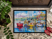 Load image into Gallery viewer, Paradise Yacht Club Sailboats Doormat - 24x36 Decorative Floor Mat – Indoor/Outdoor Rug with Artistic Flair JMK1063JMAT