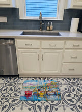 Load image into Gallery viewer, Paradise Yacht Club Sailboats Machine Washable Memory Foam Mat JMK1063RUG
