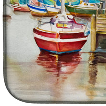 Load image into Gallery viewer, Paradise Yacht Club II Sailboats Dish Drying Mat – Absorbent, Artistic Kitchen Essentials JMK1064DDM