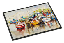 Load image into Gallery viewer, Paradise Yacht Club II Sailboats Doormat - 24x36 Decorative Floor Mat – Indoor/Outdoor Rug with Artistic Flair JMK1064JMAT