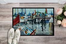 Load image into Gallery viewer, Orange Sail Sailboats Doormat - 24x36 Decorative Floor Mat – Indoor/Outdoor Rug with Artistic Flair JMK1065JMAT