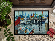 Load image into Gallery viewer, Orange Sail Sailboats Doormat - 24x36 Decorative Floor Mat – Indoor/Outdoor Rug with Artistic Flair JMK1065JMAT