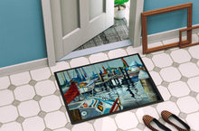 Load image into Gallery viewer, Orange Sail Sailboats Doormat - 24x36 Decorative Floor Mat – Indoor/Outdoor Rug with Artistic Flair JMK1065JMAT