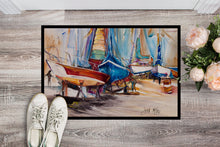 Load image into Gallery viewer, On the Hill Sailboats Doormat - 24x36 Decorative Floor Mat – Indoor/Outdoor Rug with Artistic Flair JMK1066JMAT