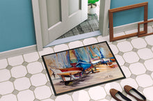 Load image into Gallery viewer, On the Hill Sailboats Doormat - 24x36 Decorative Floor Mat – Indoor/Outdoor Rug with Artistic Flair JMK1066JMAT