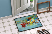 Load image into Gallery viewer, On the Dock Sailboats Doormat - 24x36 Decorative Floor Mat – Indoor/Outdoor Rug with Artistic Flair JMK1070JMAT