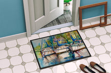 Load image into Gallery viewer, Safe Harbour Sailboats Doormat - 24x36 Decorative Floor Mat – Indoor/Outdoor Rug with Artistic Flair JMK1071JMAT