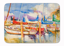 Load image into Gallery viewer, Run Away Sailboats Machine Washable Memory Foam Mat JMK1072RUG