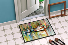 Load image into Gallery viewer, Shrimp Fleet Doormat - 24x36 Decorative Floor Mat – Indoor/Outdoor Rug with Artistic Flair JMK1074JMAT