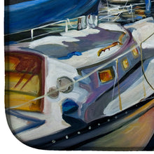 Load image into Gallery viewer, Seven Boats Sailboats Dish Drying Mat – Absorbent, Artistic Kitchen Essentials JMK1075DDM