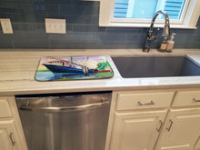 Load image into Gallery viewer, Shrimper Southern Star Dish Drying Mat – Absorbent, Artistic Kitchen Essentials JMK1078DDM