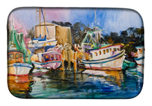 Load image into Gallery viewer, Shrimp Boat Warehouse Dish Drying Mat – Absorbent, Artistic Kitchen Essentials JMK1079DDM