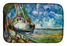 Load image into Gallery viewer, Shrimp Boat  101 Dish Drying Mat – Absorbent, Artistic Kitchen Essentials JMK1080DDM