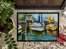 Load image into Gallery viewer, Yellow boat II Sailboat Doormat - 24x36 Decorative Floor Mat – Indoor/Outdoor Rug with Artistic Flair JMK1085JMAT