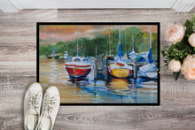 Load image into Gallery viewer, Up the Creek Sailboat Doormat - 24x36 Decorative Floor Mat – Indoor/Outdoor Rug with Artistic Flair JMK1086JMAT