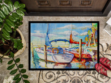 Load image into Gallery viewer, Towering Q Sailboat Doormat - 24x36 Decorative Floor Mat – Indoor/Outdoor Rug with Artistic Flair JMK1088JMAT